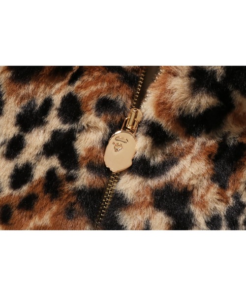 A BATHING APE（アベイシングエイプ）の「WILD LEOPARD PATTERN FAUX FUR SHARK FULL ZIP JACKET（ブルゾン・メンズ・グレー/ベージュ・MEDIUM/LARGE/SMALL/X-LARGE）」の8枚目の写真