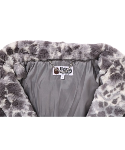 WILD LEOPARD PATTERN FAUX FUR SHARK FULL ZIP JACKET（ブルゾン）｜A