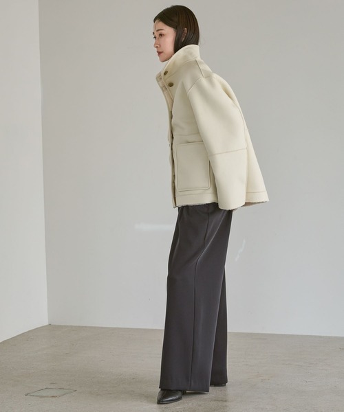 A part by（アパートバイ）の「LANEIGEリバーコート（その他アウター・レディース・ブラック/ライトベージュ・FREE）」の9枚目の写真
