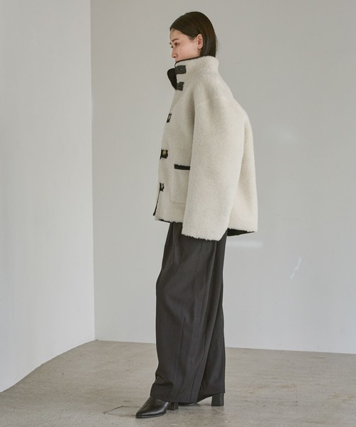 A part by（アパートバイ）の「LANEIGEリバーコート（その他アウター・レディース・ブラック/ライトベージュ・FREE）」の16枚目の写真