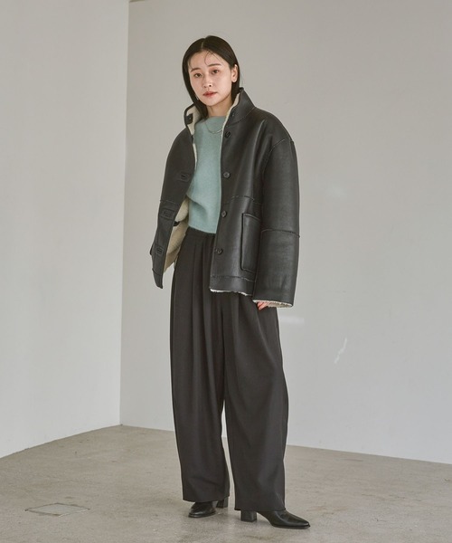 A part by（アパートバイ）の「LANEIGEリバーコート（その他アウター・レディース・ブラック/ライトベージュ・FREE）」の21枚目の写真