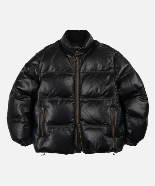SNOWDON LAMBSKIN DOWN JACKET _ BLACK
