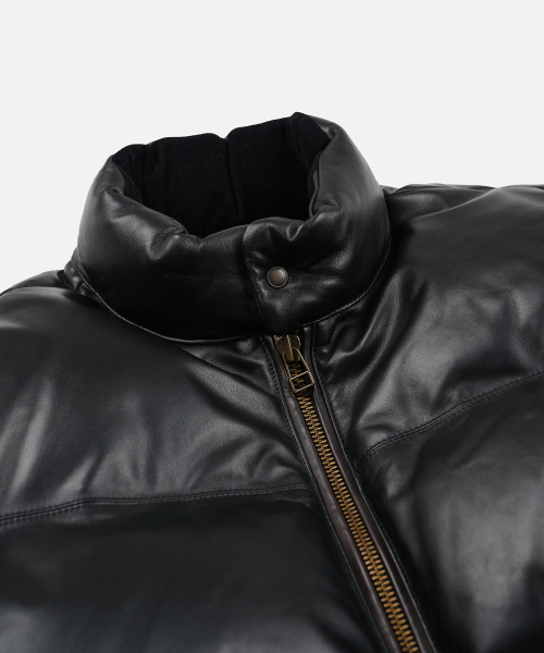 SNOWDON LAMBSKIN DOWN JACKET _ BLACK