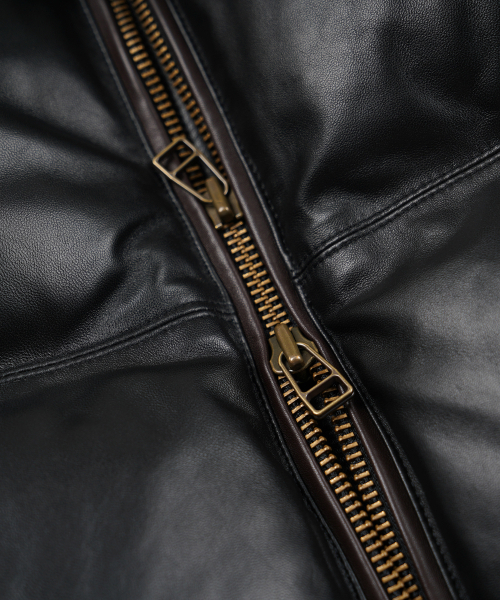 SNOWDON LAMBSKIN DOWN JACKET _ BLACK