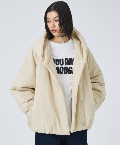 NOMINE】中綿 ボリューム フード ブルゾン（ダウンジャケット/コート