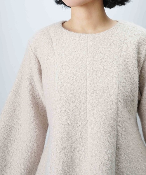 LUCA/LADY LUCK LUCA(ルカ/レディラックルカ)の「LC/LLL ブークレーペプラムトップス(Tシャツ/カットソー・レディース・ベージュ/ブラック・FREE)」の22枚目の写真