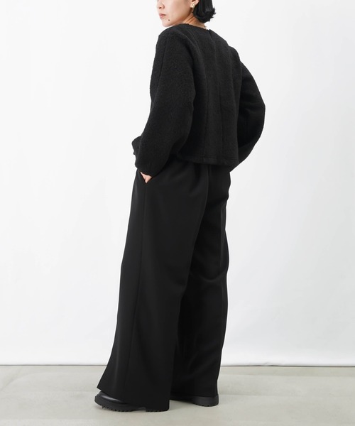 LUCA/LADY LUCK LUCA(ルカ/レディラックルカ)の「LC/LLL ブークレーペプラムトップス(Tシャツ/カットソー・レディース・ベージュ/ブラック・FREE)」の8枚目の写真