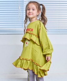 MARKEY'S（マーキーズ）の「裏毛モチーフプリントフリルワンピース（ワンピース・キッズ）」