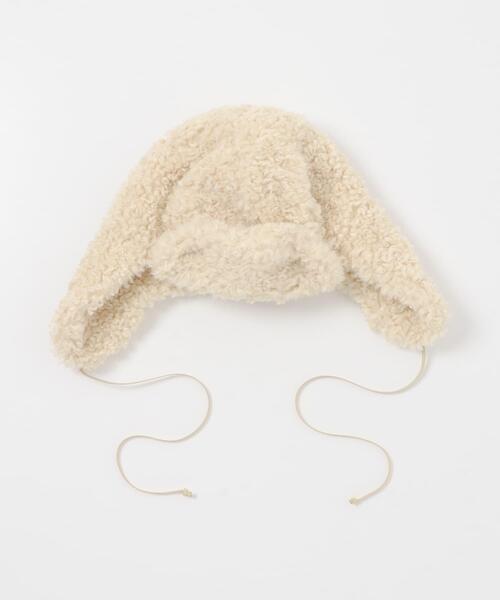 KBF(ケイビーエフ)の「ボアフライトCAP(キャップ・レディース・ベージュ/ブラック・ONE)」の8枚目の写真