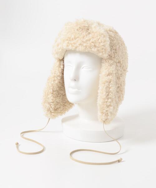 KBF(ケイビーエフ)の「ボアフライトCAP(キャップ・レディース・ベージュ/ブラック・ONE)」の10枚目の写真