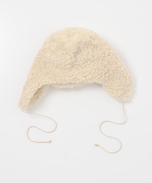 KBF(ケイビーエフ)の「ボアフライトCAP(キャップ・レディース・ベージュ/ブラック・ONE)」の11枚目の写真