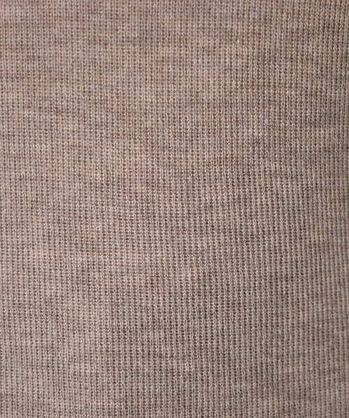 EGLANTINE(エグランティーヌ)の「EGLANTINE ウール混バイカラーラインハイネックニット(ニット/セーター・レディース・チャコールグレー/ブラウン/ライトグリーン/グレイッシュベージュ/ベビーピンク・40)」の13枚目の写真