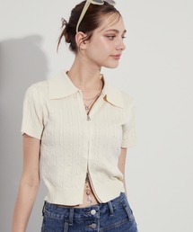 MOCOA'S（モコアズ）の「半袖ニット（ニット/セーター）」