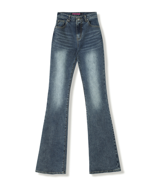 Vivacious(ビバシャス)の「Noel Bootscut Denim Pants GREY(デニムパンツ・レディース・グレー・SMALL/MEDIUM/LARGE)」の5枚目の写真