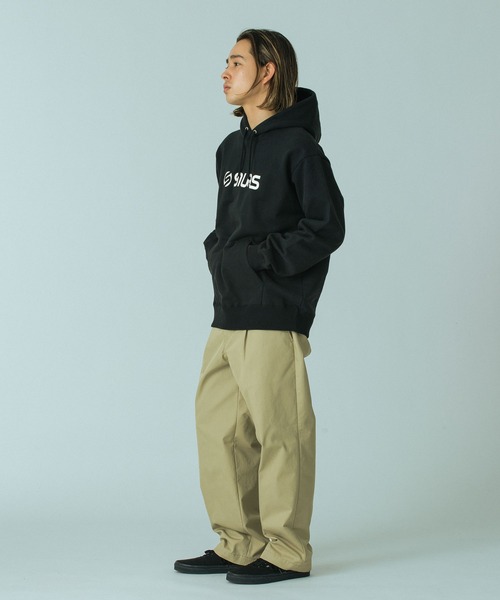 SILAS（サイラス）の「LOGO SWEAT HOODIE（パーカー・メンズ・アッシュ/ブラック/ブラウン/グリーン・M/L/XL）」の17枚目の写真
