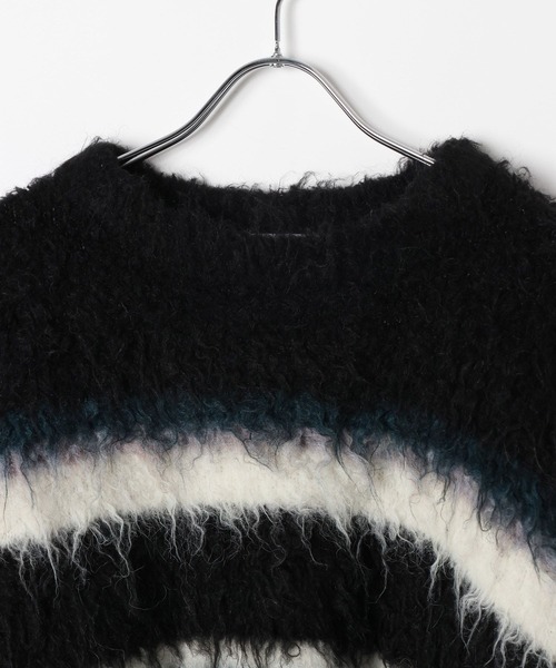 PAGEBOY（ページボーイ）の「シャギーマルチボーダーショートプルオーバー（ニット/セーター・レディース・グレー/ブラック/ブラウン・FREE）」の22枚目の写真