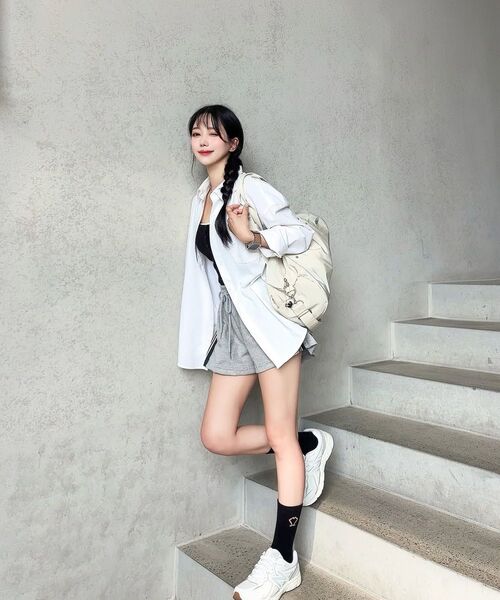 bounDary（バウンダリー）の「ニティドトラックショートパンツ[グレー]（その他パンツ・レディース・その他・FREE）」の19枚目の写真