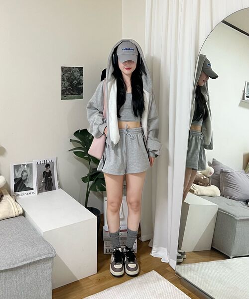 bounDary（バウンダリー）の「ニティドトラックショートパンツ[グレー]（その他パンツ・レディース・その他・FREE）」の9枚目の写真