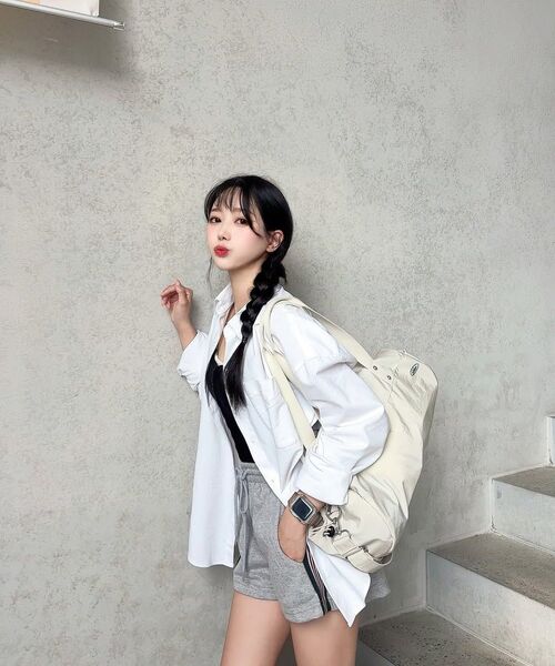 bounDary（バウンダリー）の「ニティドトラックショートパンツ[グレー]（その他パンツ・レディース・その他・FREE）」の3枚目の写真