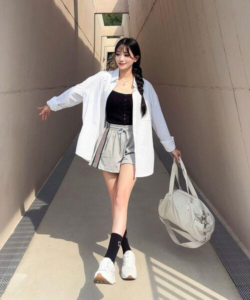 bounDary（バウンダリー）の「ニティドトラックショートパンツ[グレー]（その他パンツ・レディース・その他・FREE）」の6枚目の写真