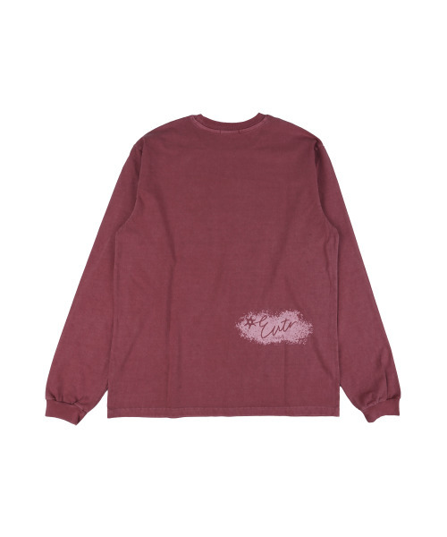 ERTR(イーアールティーアール)の「Pigment Dyed Star Logo LS T-Shirt Red(Tシャツ/カットソー・レディース・その他・X-SMALL/SMALL/MEDIUM/LARGE)」の3枚目の写真