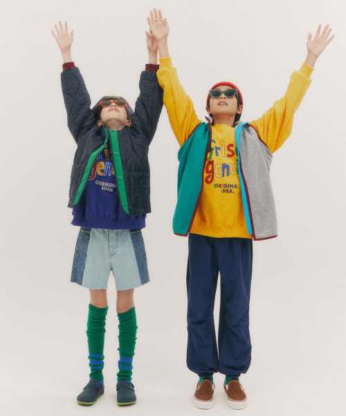 FRISE(フリゼ)の「ラグランマンツーマン_イエロー_キッズ(スウェット・レディース・その他・130/110/120)」の6枚目の写真