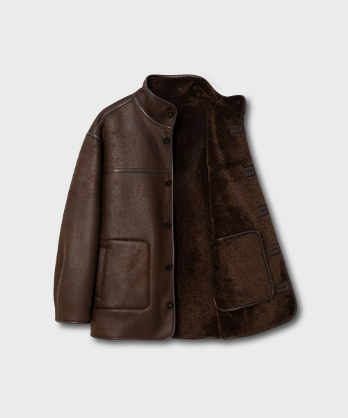 NONBLANK(ノンブランク)の「ムートンジャケット_BROWN(ムートンコート・メンズ・ブラウン・MEDIUM/LARGE/X-LARGE)」の2枚目の写真