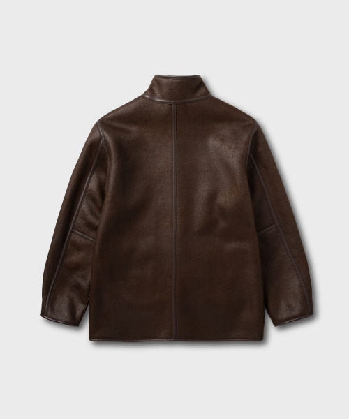 NONBLANK(ノンブランク)の「ムートンジャケット_BROWN(ムートンコート・メンズ・ブラウン・MEDIUM/LARGE/X-LARGE)」の3枚目の写真