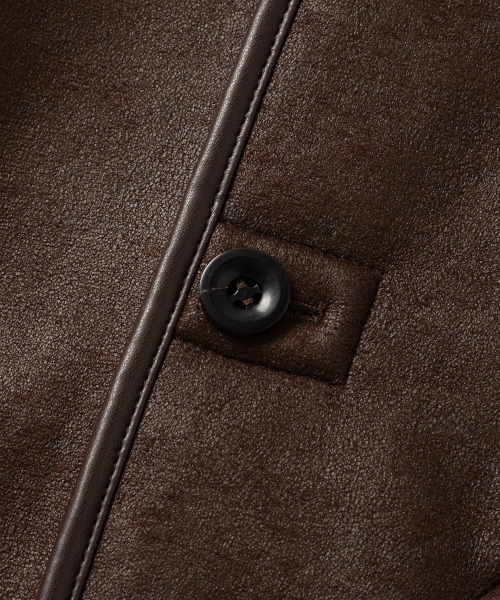NONBLANK(ノンブランク)の「ムートンジャケット_BROWN(ムートンコート・メンズ・ブラウン・MEDIUM/LARGE/X-LARGE)」の6枚目の写真