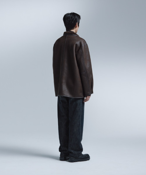 NONBLANK(ノンブランク)の「ムートンジャケット_BROWN(ムートンコート・メンズ・ブラウン・MEDIUM/LARGE/X-LARGE)」の17枚目の写真