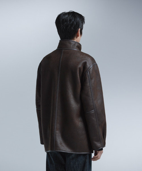 NONBLANK(ノンブランク)の「ムートンジャケット_BROWN(ムートンコート・メンズ・ブラウン・MEDIUM/LARGE/X-LARGE)」の18枚目の写真