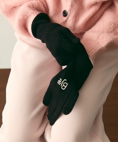 Hi-Bye 刺繍ロゴニットグローブ（手袋）｜Trish（トリッシュ）の