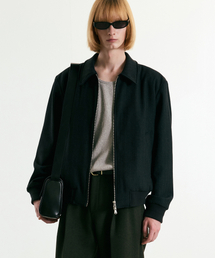 TNGT（ティーエヌジーティー）の「Wool Blend Stripe Jumper (Dark Grey) TNJU5F100CG（MA-1）」