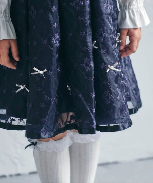 apres les cours(アプレレクール)の「フォーマルジャンパースカート(ワンピース・キッズ・ラベンダー/ネイビー・100/110/120/130)」の17枚目の写真