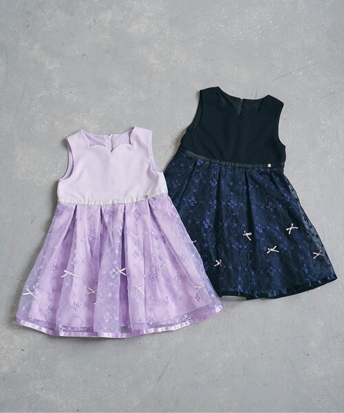 apres les cours(アプレレクール)の「フォーマルジャンパースカート(ワンピース・キッズ・ラベンダー/ネイビー・100/110/120/130)」の15枚目の写真