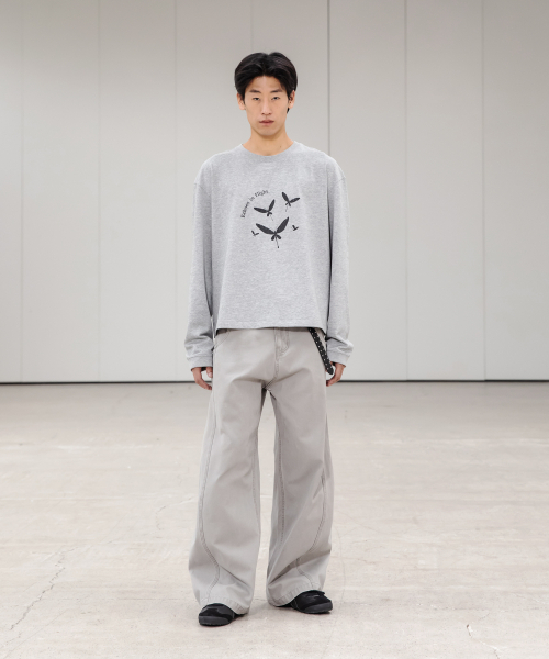 BEGIN202（ビギン202）の「トンボ ロングスリーブ [メランジグレー]（Tシャツ/カットソー・メンズ・その他・1/2/3）」の9枚目の写真