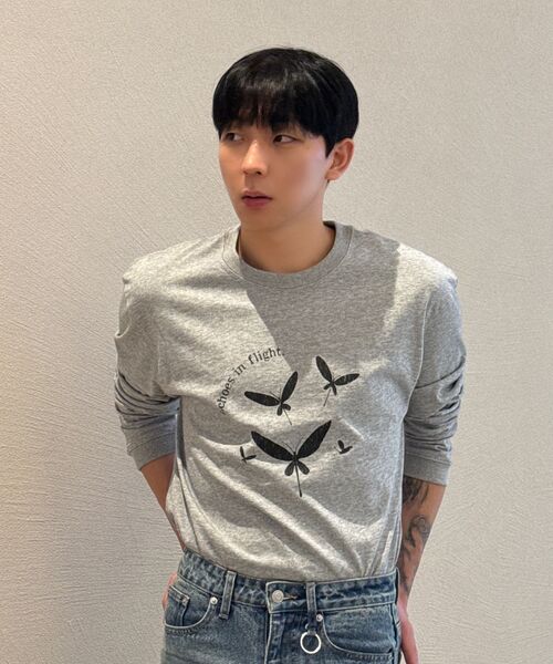 BEGIN202（ビギン202）の「トンボ ロングスリーブ [メランジグレー]（Tシャツ/カットソー・メンズ・その他・1/2/3）」の4枚目の写真