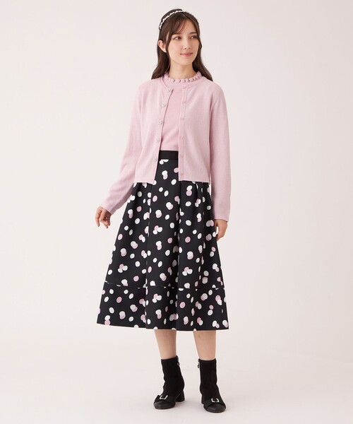TO BE CHIC(トゥー ビー シック)の「レーヨンモール カーディガン(カーディガン/ボレロ・レディース・グリーン/ブラック/ピンク系その他2・40/42)」の7枚目の写真