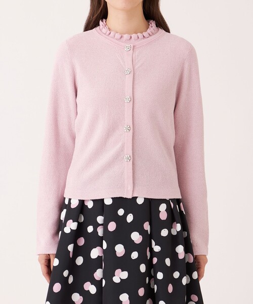 TO BE CHIC(トゥー ビー シック)の「レーヨンモール カーディガン(カーディガン/ボレロ・レディース・グリーン/ブラック/ピンク系その他2・40/42)」の9枚目の写真