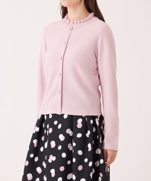 TO BE CHIC(トゥー ビー シック)の「レーヨンモール カーディガン(カーディガン/ボレロ・レディース・グリーン/ブラック/ピンク系その他2・40/42)」の10枚目の写真