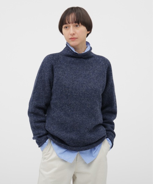 MHL.（エムエイチエル）の「DRY WOOL KNITWEAR（ニット/セーター・レディース・グリーン/ブルー/グレー系その他6・2）」の3枚目の写真