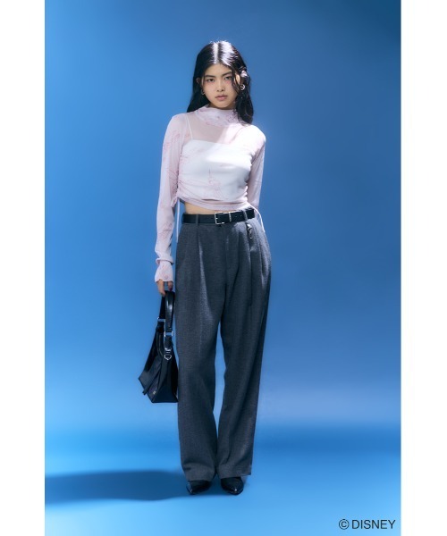 Disney SERIES CREATED by MUS(ディズニーシリーズクリエイテッドバイエムユーエス)の「MD OT DRAWSTRING トップス / TINK(シャツ/ブラウス・レディース・ブラック/ホワイト/ピンク・FREE)」の7枚目の写真