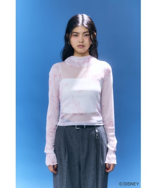 Disney SERIES CREATED by MUS(ディズニーシリーズクリエイテッドバイエムユーエス)の「MD OT DRAWSTRING トップス / TINK(シャツ/ブラウス・レディース・ブラック/ホワイト/ピンク・FREE)」の10枚目の写真