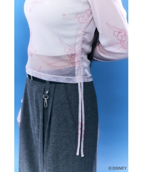 Disney SERIES CREATED by MUS(ディズニーシリーズクリエイテッドバイエムユーエス)の「MD OT DRAWSTRING トップス / TINK(シャツ/ブラウス・レディース・ブラック/ホワイト/ピンク・FREE)」の17枚目の写真
