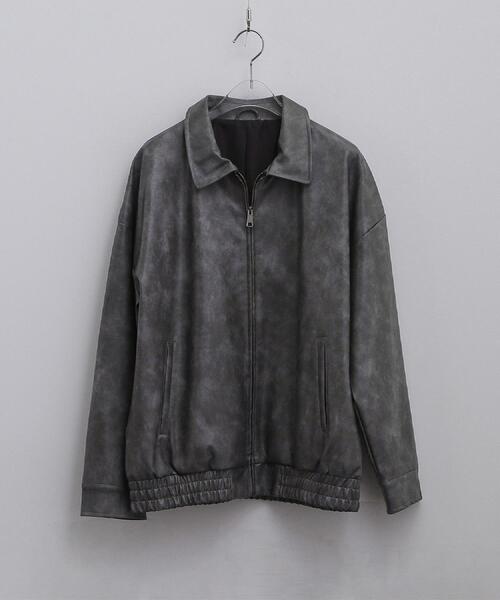 tk.TAKEO KIKUCHI（ティーケータケオキクチ）の「ヴィンテージライクドロップショルダージップブルゾン（ブルゾン・メンズ・スミクロ/ブラウン系その他/ブラック・03/02/01）」の9枚目の写真