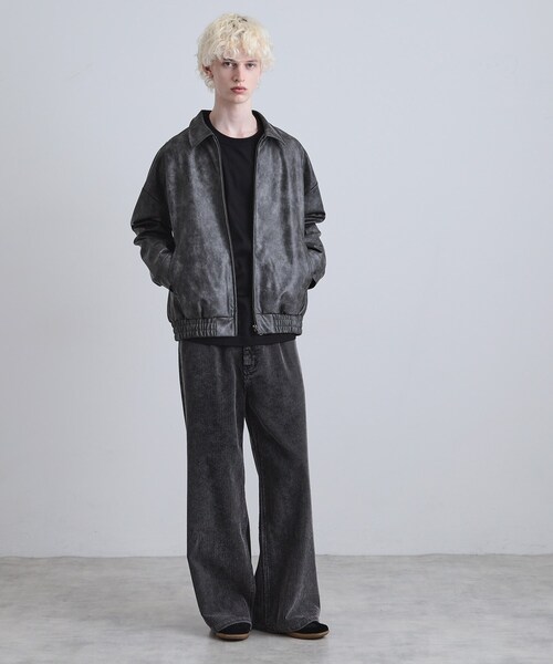 tk.TAKEO KIKUCHI（ティーケータケオキクチ）の「ヴィンテージライクドロップショルダージップブルゾン（ブルゾン・メンズ・スミクロ/ブラウン系その他/ブラック・03/02/01）」の13枚目の写真