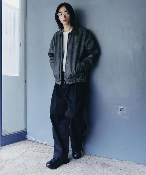 tk.TAKEO KIKUCHI（ティーケータケオキクチ）の「ヴィンテージライクドロップショルダージップブルゾン（ブルゾン・メンズ・スミクロ/ブラウン系その他/ブラック・03/02/01）」の14枚目の写真