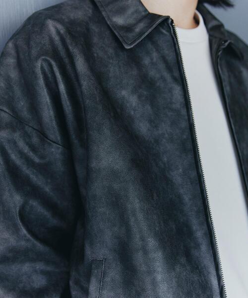 tk.TAKEO KIKUCHI（ティーケータケオキクチ）の「ヴィンテージライクドロップショルダージップブルゾン（ブルゾン・メンズ・スミクロ/ブラウン系その他/ブラック・03/02/01）」の17枚目の写真