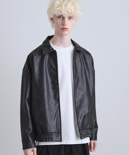 tk.TAKEO KIKUCHI（ティーケータケオキクチ）の「ヴィンテージライクドロップショルダージップブルゾン（ブルゾン・メンズ・スミクロ/ブラウン系その他/ブラック・03/02/01）」の21枚目の写真