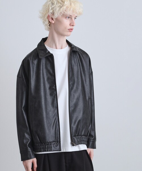 tk.TAKEO KIKUCHI（ティーケータケオキクチ）の「ヴィンテージライクドロップショルダージップブルゾン（ブルゾン・メンズ・スミクロ/ブラウン系その他/ブラック・03/02/01）」の22枚目の写真